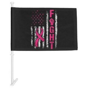 Breast Cancer Awareness USA Flag