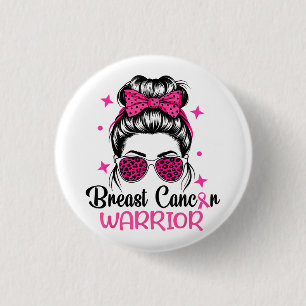 Breast Cancer Awareness Warrior Button