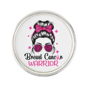 Breast Cancer Awareness Warrior Lapel Pin