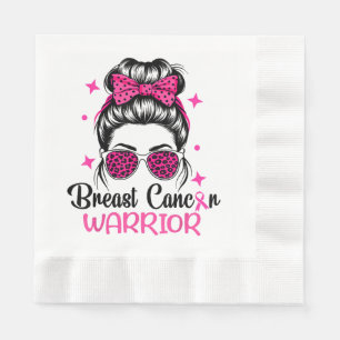 Breast Cancer Awareness Warrior Napkins