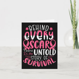 Breast Cancer Awareness Warrior Pink Ribbon Breast Card