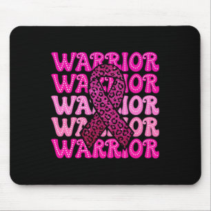 Breast Cancer Awareness Warrior Pink Ribbon Pink O Mouse Pad