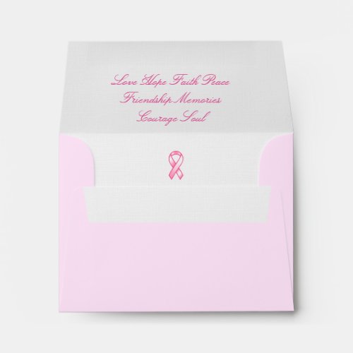 Breast Cancer Awareness With Love Envelope