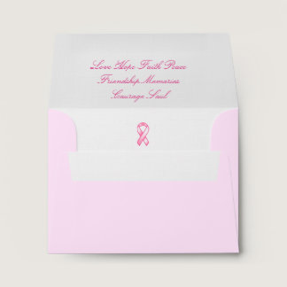 Breast Cancer Awareness With Love Envelope
