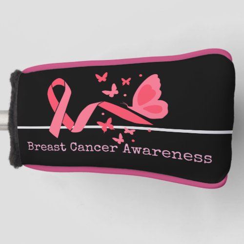 Breast Cancer Awareness with Pink Ribbon   Golf Head Cover