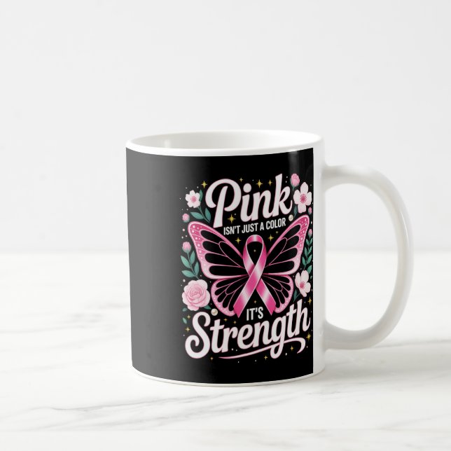 Breast Cancer Awareness Women Girls. Fighting Brea Coffee Mug (Right)