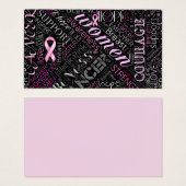Breast Cancer Awareness Word Cloud ID261 (Front & Back)