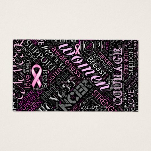 Breast Cancer Awareness Word Cloud ID261 (Front)