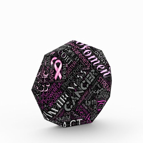 Breast Cancer Awareness Word Cloud ID261 Award