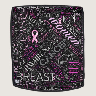Breast Cancer Awareness Word Cloud ID261 Backpack
