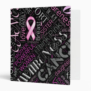 Breast Cancer Awareness Word Cloud ID261 Binder