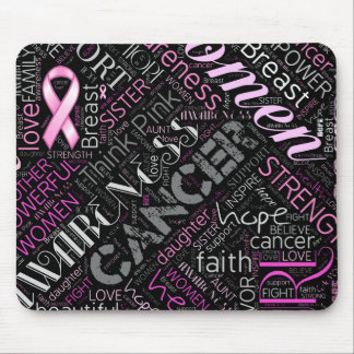 Breast Cancer Awareness Word Cloud ID261 Mouse Pad