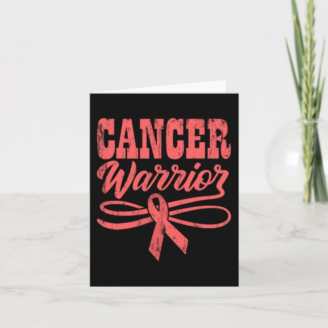Breast Cancer Awareness World Cancer Day CANCER WA Card (Front)