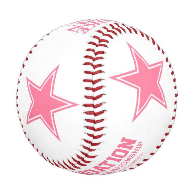 Breast Cancer Awareness Your Foundation Event Baseball | Zazzle