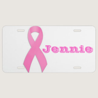 Breast Cancer Awarness Auto Tag License Plate