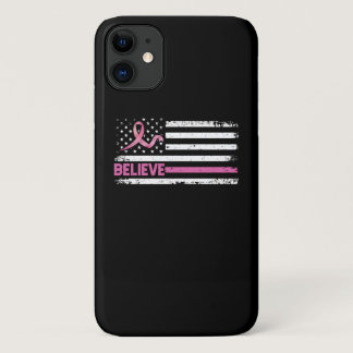 Breast Cancer Believe Breast Cancer Awareness Amer iPhone 11 Case