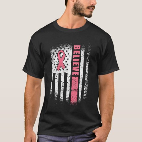 Breast Cancer Believe Breast Cancer Awareness Amer T_Shirt