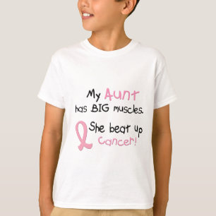 Breast Cancer BIG MUSCLES 1.1 Aunt T-Shirt