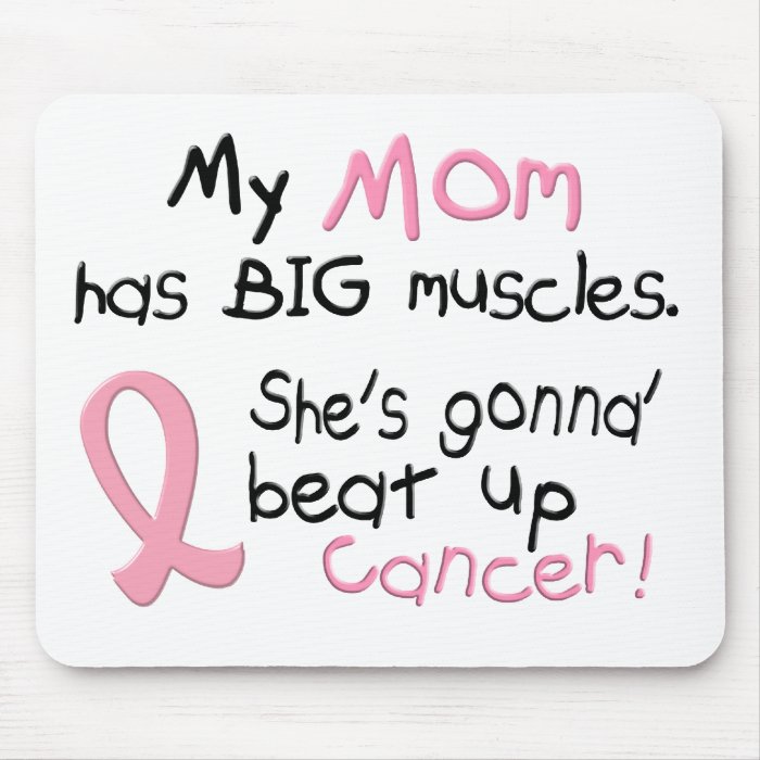 Breast Cancer BIG MUSCLES 1.2 Mom Mouse Pads