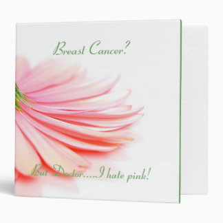 Breast Cancer Binder Pink Gerbera Daisy