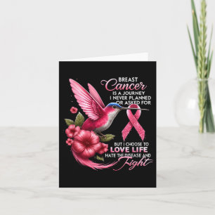 Breast Cancer Breast Cancer Is A Journey I Never P Card