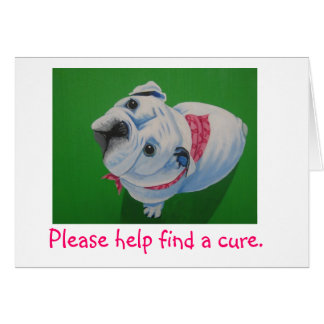 breast cancer, bull dog cards