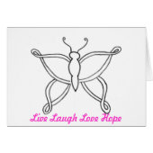 Breast Cancer Butterfly (Front Horizontal)