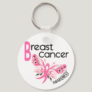Breast Cancer BUTTERFLY 3.1 Keychain