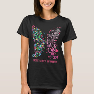 Breast Cancer Butterfly I Am the Storm B T-Shirt
