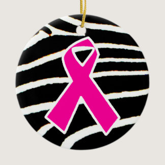 Breast Cancer Ceramic Ornament