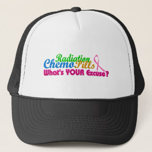 Breast Cancer Chemo Excuse Design Trucker Hat