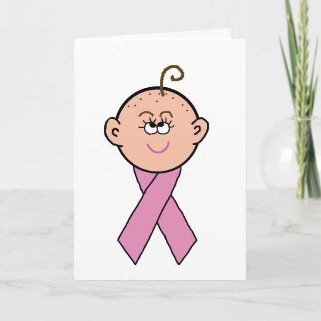 Breast Cancer Chemo Lady Greeting Card (Front)