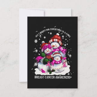 Breast Cancer Christmas Card