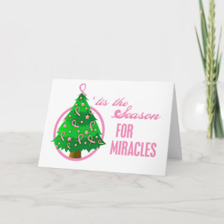 Breast Cancer Christmas Miracles Holiday Card