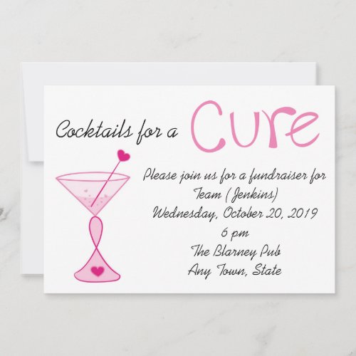 Breast Cancer/Cocktails for a Cure Invitation