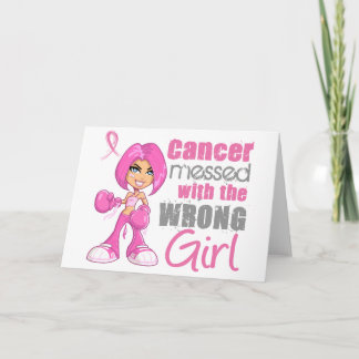 Breast Cancer Combat Girl 1 Card