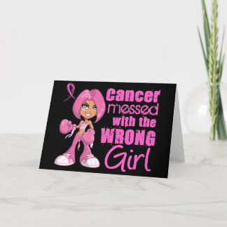 Breast Cancer Combat Girl 1 Card