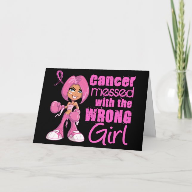 Breast Cancer Combat Girl 1 Card (Front)