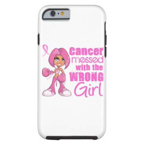 Breast Cancer Combat Girl 1 Tough iPhone 6 Case