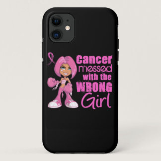 Breast Cancer Combat Girl 1 iPhone 11 Case