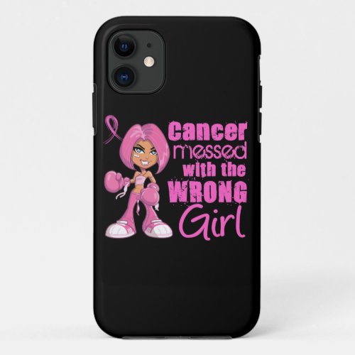 Breast Cancer Combat Girl 1 iPhone 11 Case