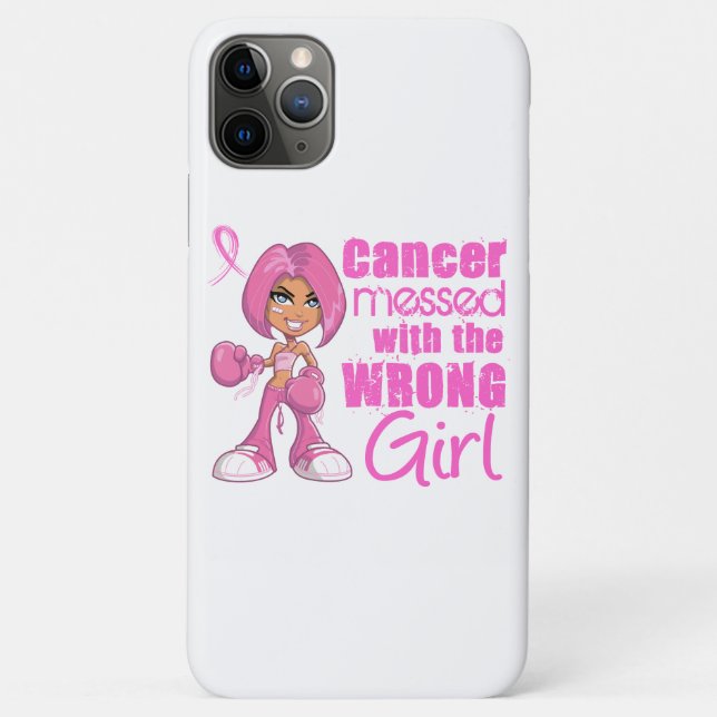 Breast Cancer Combat Girl 1 Case-Mate iPhone Case (Back)