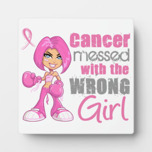 Breast Cancer Combat Girl 1 Plaque