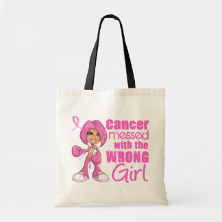 Breast Cancer Combat Girl 1 Tote Bag