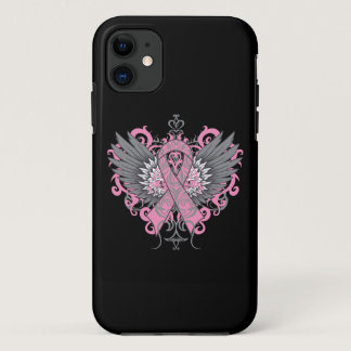 Breast Cancer Cool Wings iPhone 11 Case