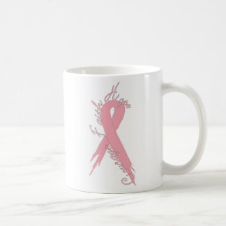 Breast Cancer Courage Faith &Hope Coffee Mug 11oz 