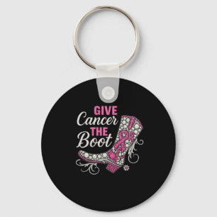 Breast Cancer Cowgirl Texas Southern Give Cancer B Keychain