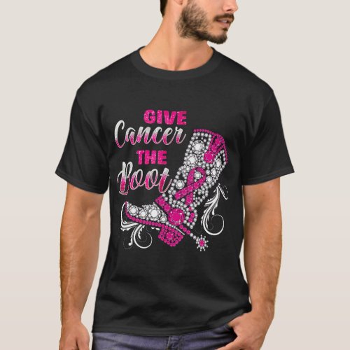Breast Cancer Cowgirl Texas Southern Give Cancer B T_Shirt
