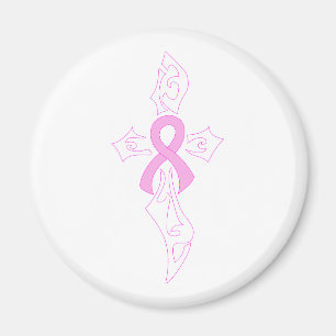 Breast Cancer Cross Magnet