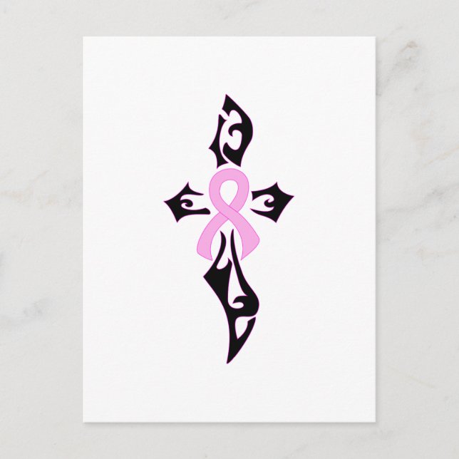 Breast Cancer Cross Postcard (Front)